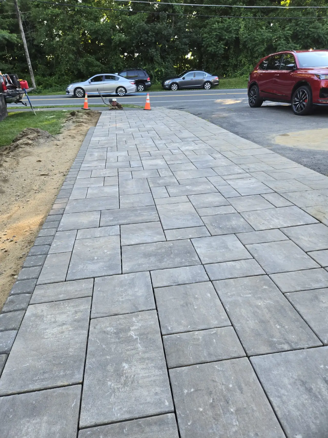 Patio construction in Massachusetts by Nelson Landscaping